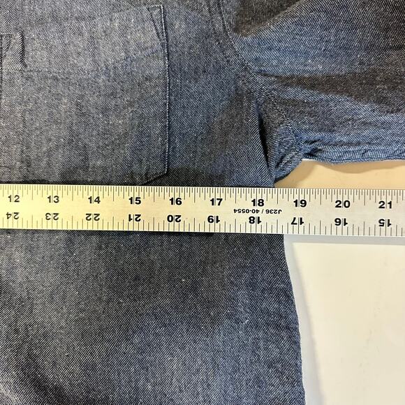 Prana‎ Women’s Chambray Button Up Shirt Small Long Sleeve Organic Cotton - Picture 4 of 7